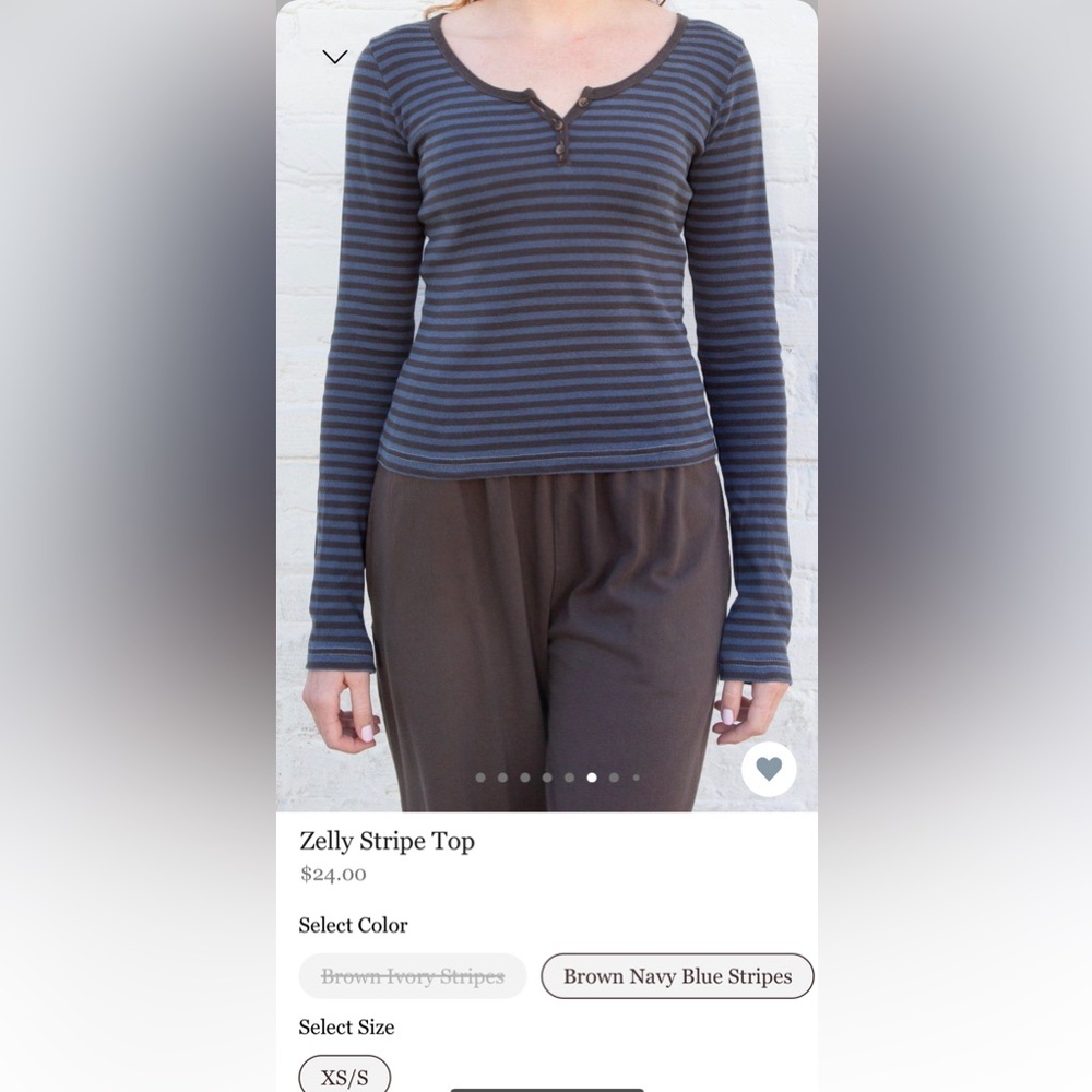 Zelly stripe top